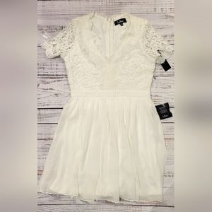 Lulus Angel in Disguise Lace Skater Dress